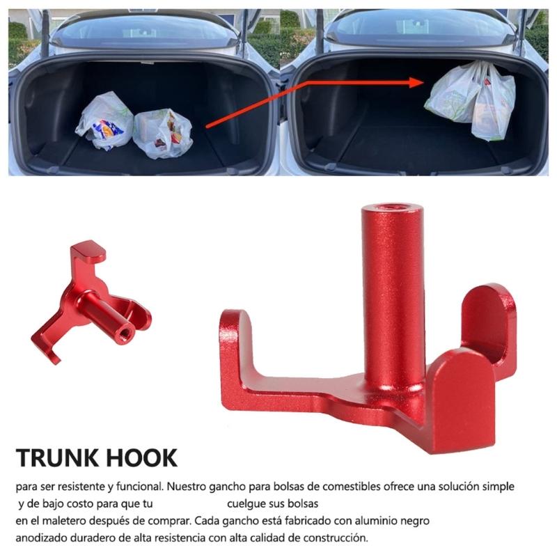 High Strength Tall Trunk Hook Pendant For Vehicle Luggage Compartment Accessory Efficient Space Utilization Easy Install