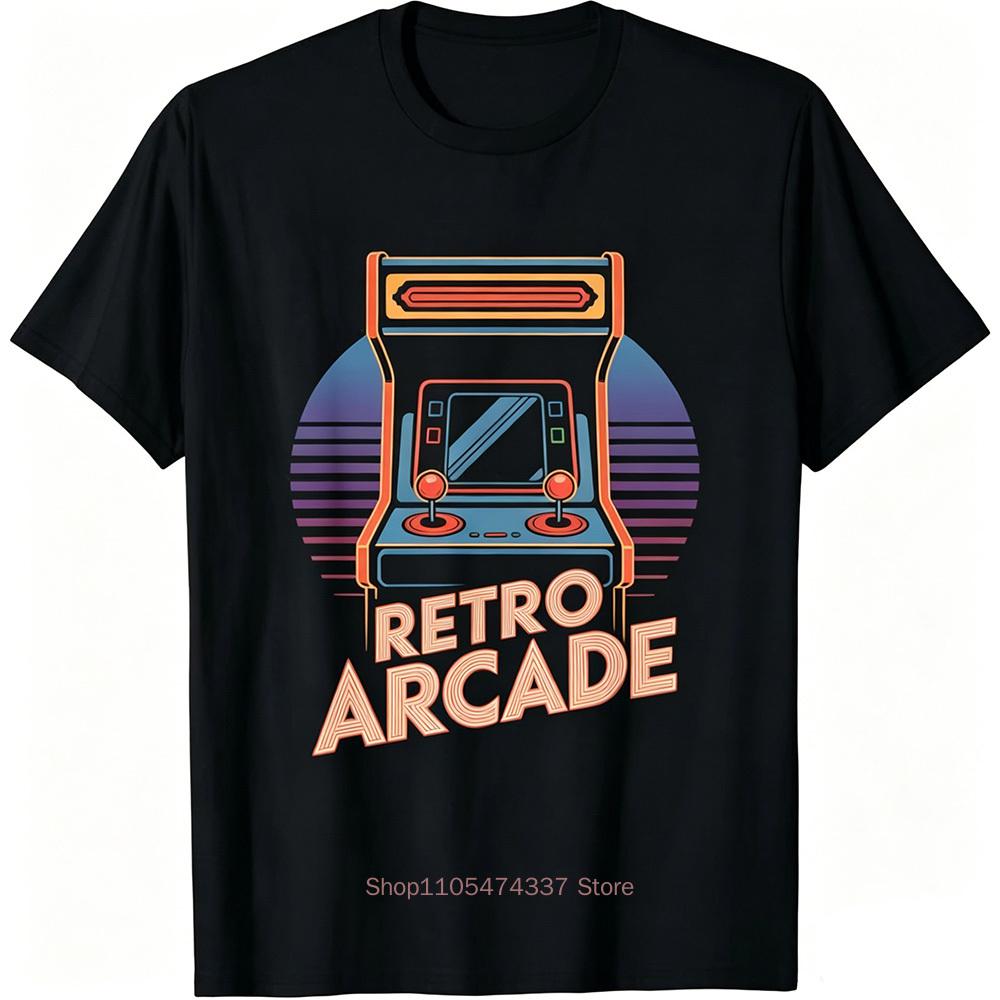 80s 90s Video Game Retro Vintage Classic Arcade Tshirt Streetwear Unisex Clothing Vintage T Shirt Hombre Aesthetic