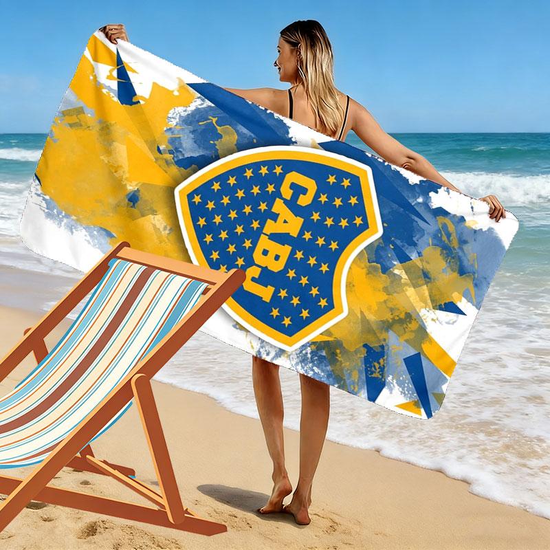 Boca Juniors Print Strandtuch, Großes Weiches Schnelltrocknendes Handtuch für Strand Camping Schwimmen