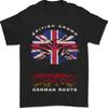 Brittodlad Tysk Rot Tyskland Flagga Herr T-shirt 100% Bomull