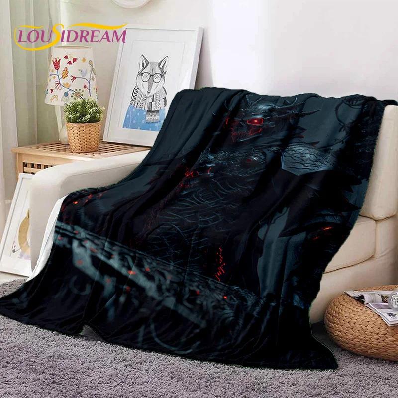 Gothic Horror Monsters Demon Skull Soft Flannel Blanket for Beds Bedroom Sofa Picnic,Throw Blanket for Cover Outdoor Leisure Nap
