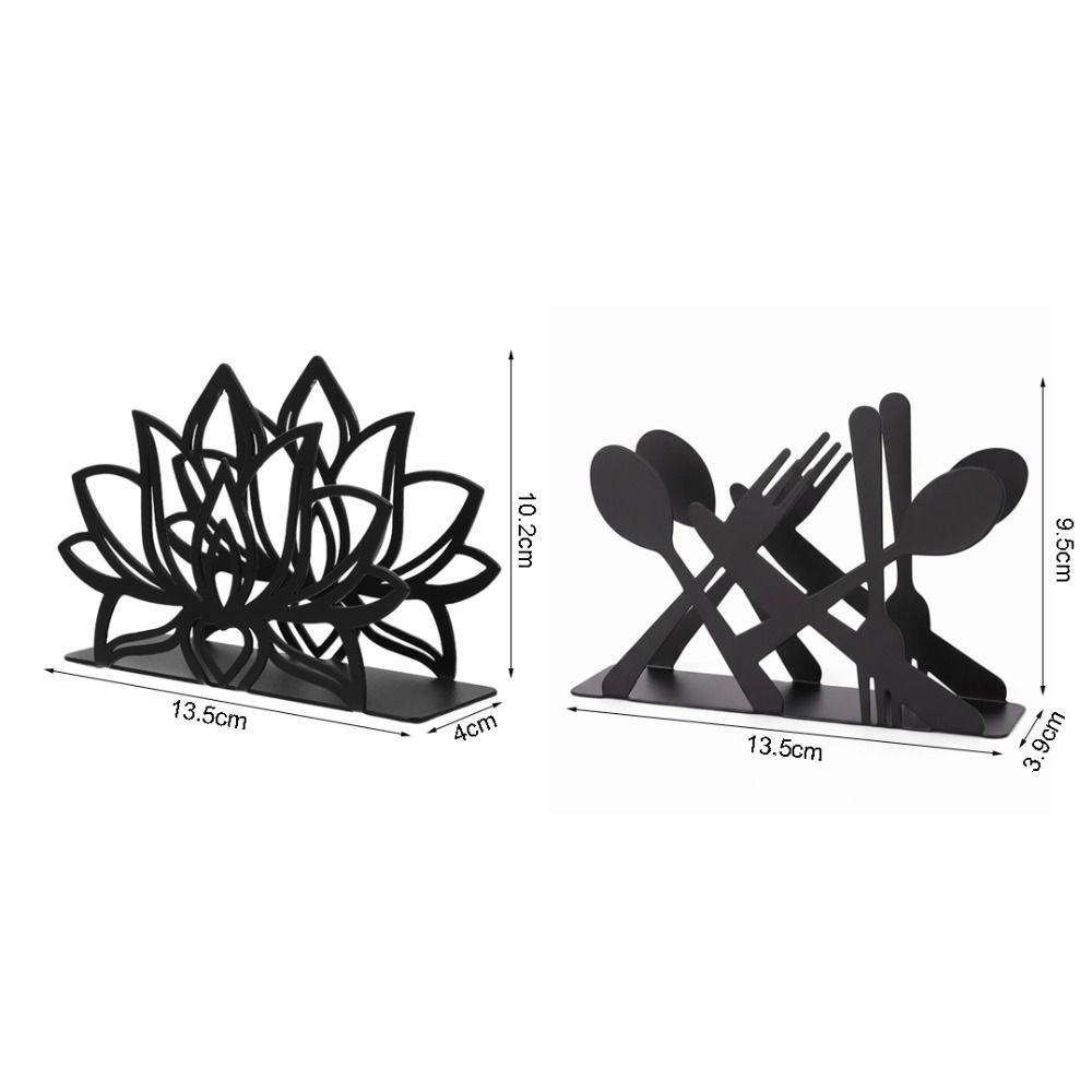 Elegant Napkin Holder Black Vertical Tissue Holder High Quality Tissue Dispenser Restaurant Use