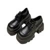 Coarse-leather Women's New Style Versatile Height-increasing Shoes
