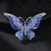 Fashion Full Zircon Butterfly Brooch For Women Luxurious Animal Corsage Pins Wedding Party Clothing Accessories Jewelry Gifts