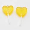 10 Stück Glitzer-Herz-Form Lutscher Harz-Anhänger Niedliche Süßigkeiten-Charms für Schmuckherstellung Zubehör DIY Ohrringe Schlüsselanhänger Zubehör