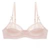 French sexy thin big breasts show small anti-sagging gathering bra natal year burgundy lace women's underwear