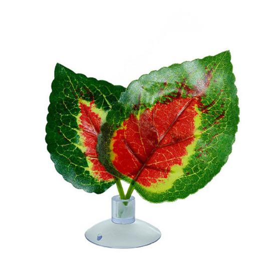 Reptilienbecken Künstliche Pflanzen Dekoration Chamäleon Eidechse Laubfrosch Schildkröte Terrarium Zubehör Tier Sonnenplatz mit Saugnapf