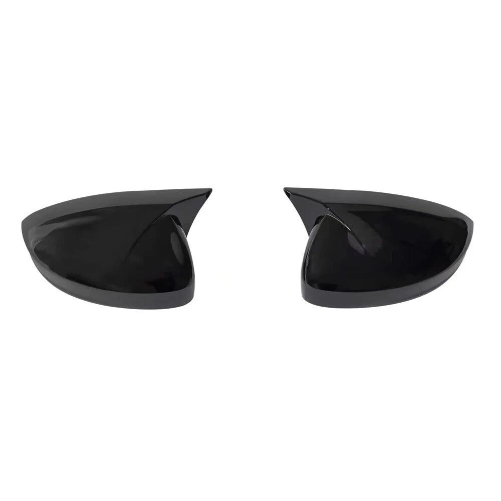 For Volkswagen Tiguan 2017-2020 Car Sticker Rearview Side Mirror Cover Wing Cap Exterior Door Rear View Case Trim Carbon Fiber