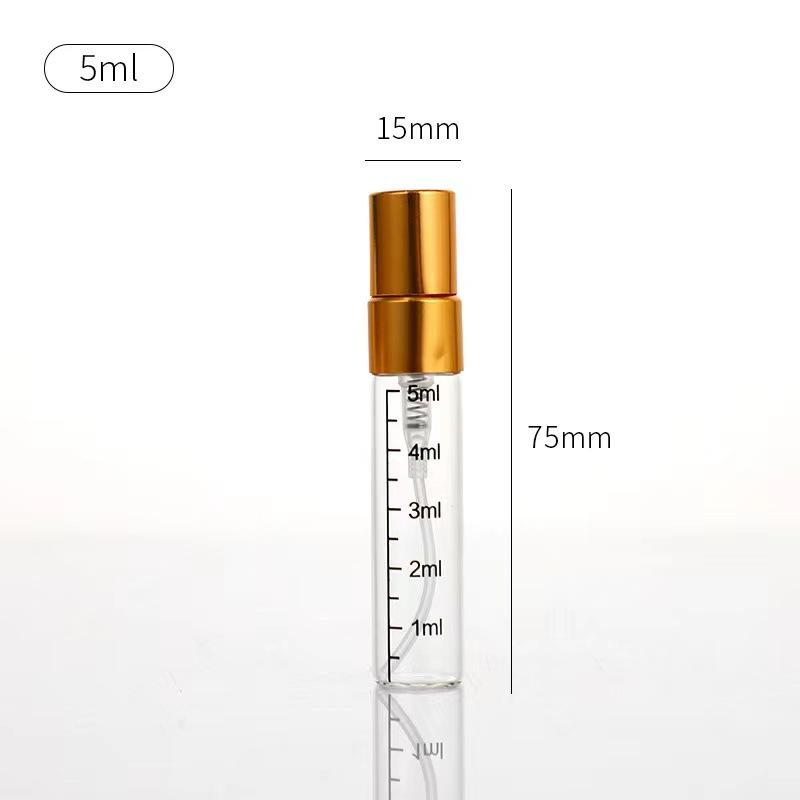 1 Stück nachfüllbare Parfümflasche mit Skala leere Sprühflasche Glasparfümflaschen Zerstäuber Kosmetik Reisebehälter Parfüms