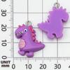 12 Mixed Colorful Resin Dinosaur Pendants for DIY Jewelry