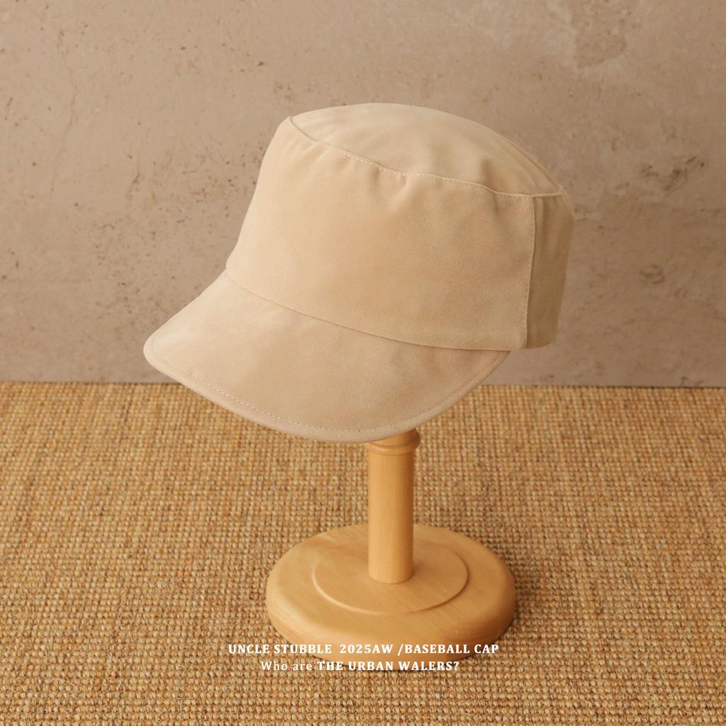 Autumn and Winter Retro Equestrian Hat Korean Style  High End Flat Top Suede Velvet Newsboy Hat  Girls' British Style Beret