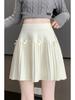 Women's High Waist Knitted A-Line Mini Skirt