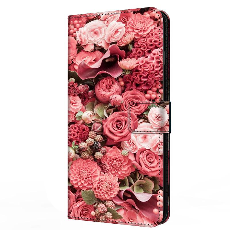 Buch Leder Süße Hülle Für Samsung Galaxy A12 A02 A03s A42 A32 4G A52s 5G Hülle Portemonnaie Blume Bemalt Kühl Ständer Klapp A 03s 12
