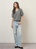 EIGHT DAYS A WEEK Straight Denim Pants Light Blue Ad672