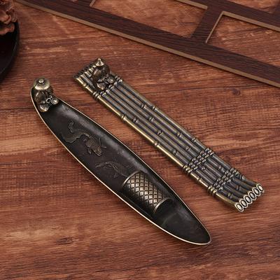 1 Peça Decoração de Casa Porta Incenso Porta Incenso Barco Velhos Pescando Estilo Japonês Queimador de Incenso em Vareta Ornamento de Aromaterapia