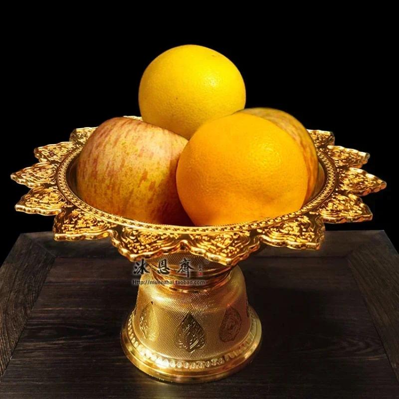 1 Pc Plastic Fruit Tray Buddhist Hall Kitchen Living Room Supplies Temple Sacrifice Home Decoration Feng Shui Accessories Gifts
