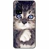 For Oppo A55 4G Case A 55 Silicone Soft Painted TPU Black Cover for Oppo A55 Case CPH2325 Cute Funda Coque for OPPOA55 6.51''