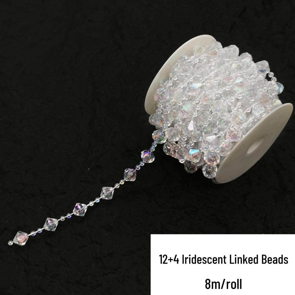 Double-Line Pearl Sunflower Snowflake Beads DIY Decoration