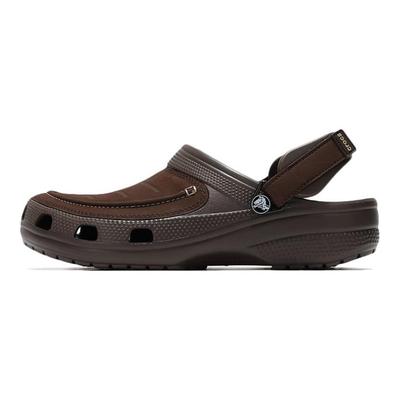 Classic Clog Lightweight and Comfortable Crocs Sandals Men's Dark Coffee
