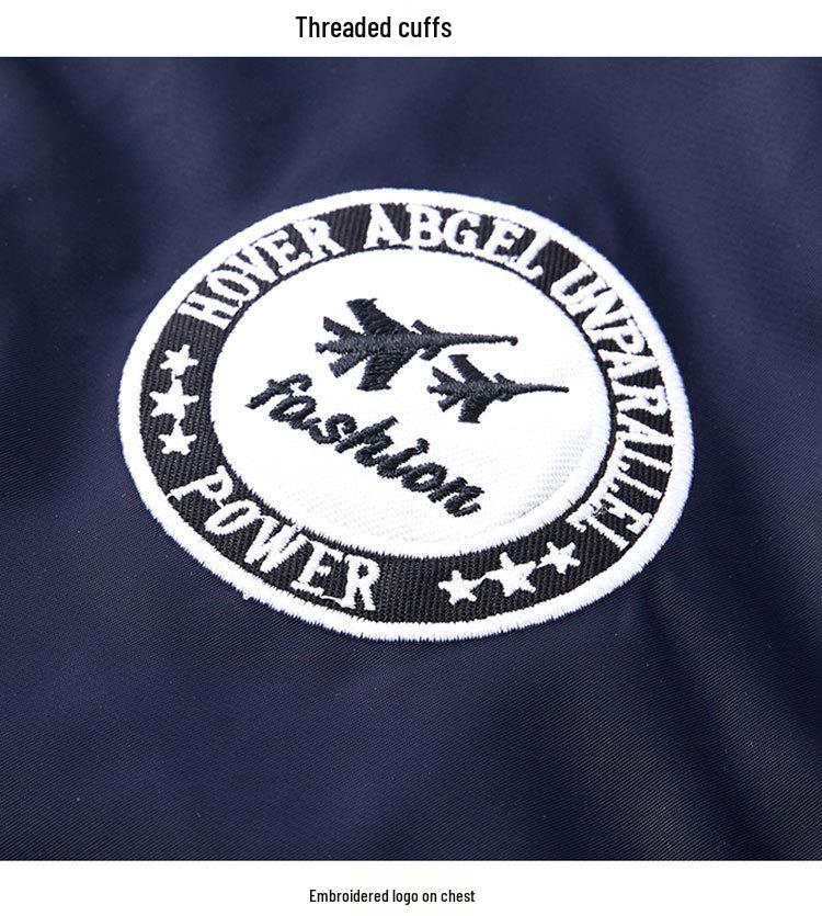 2024 Air Force Embroidered Pilot Jacket - Spring/Autumn Bomber for Couples, Plus Size