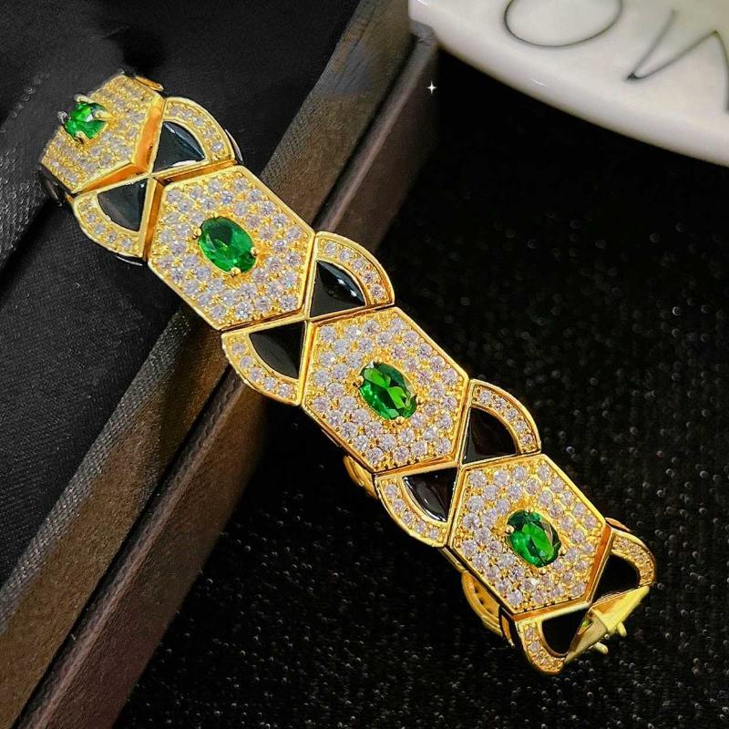 

Классический браслет SACE GEMS из медного сплава с цирконом, женские украшения, свадебный подарок, вечеринка золотой