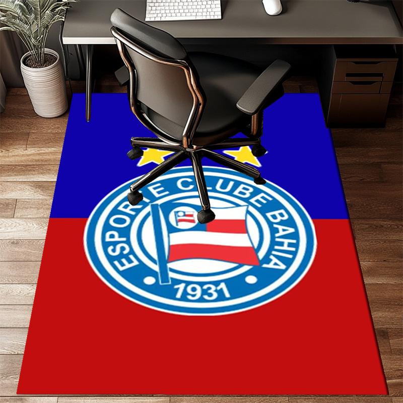 Ba-hia Sports Club Emblem Printed Office Carpet Chair Cushion  Entryway Rug, Rugs for Living Room, Bedroom Christmas gifts