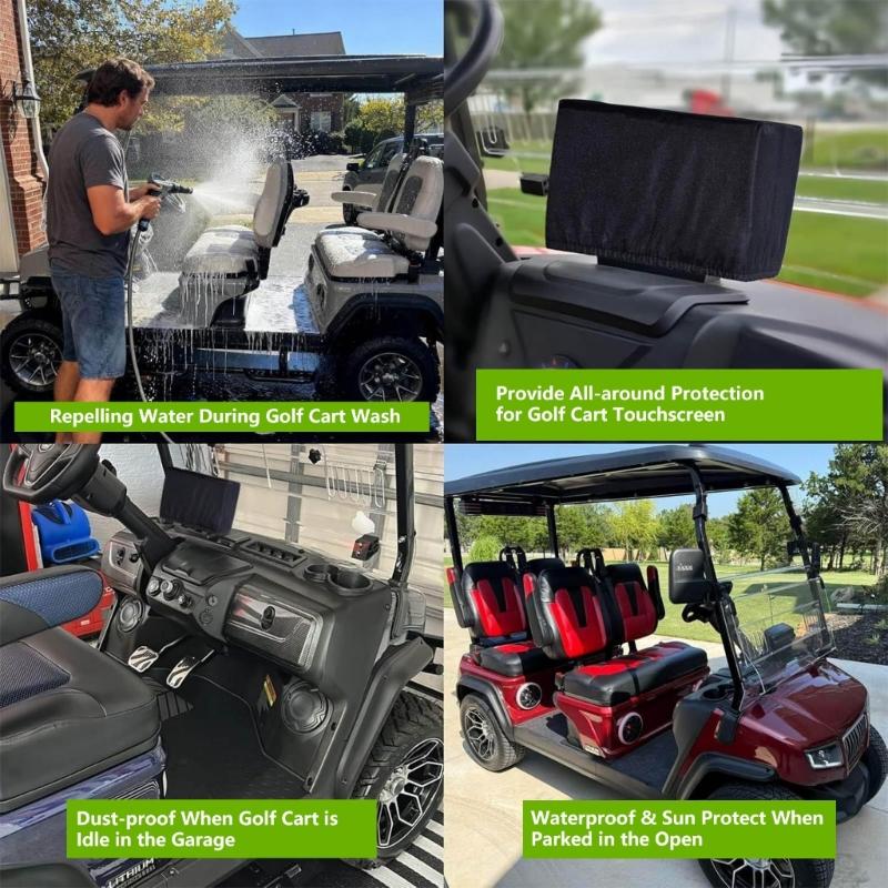 Oxford Cloth Screen Cover Scratch Resistant Screen Protector Universals Protective Cover For Golf Cart Screens