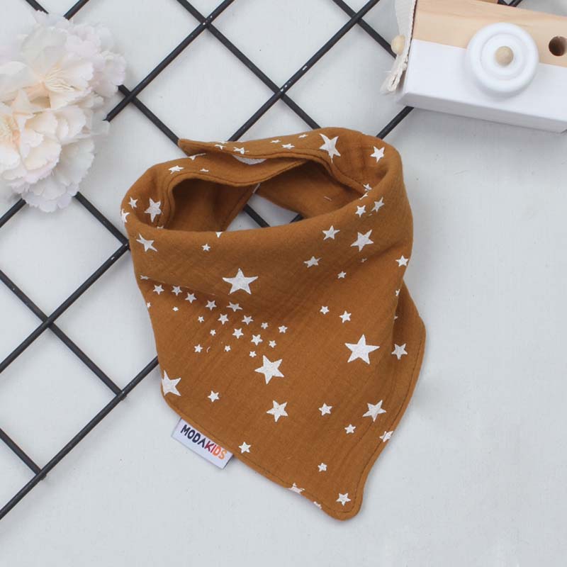 

Влажные салфетки для рта Modakids Muslin Mustard Star Baby Saliva Scarf