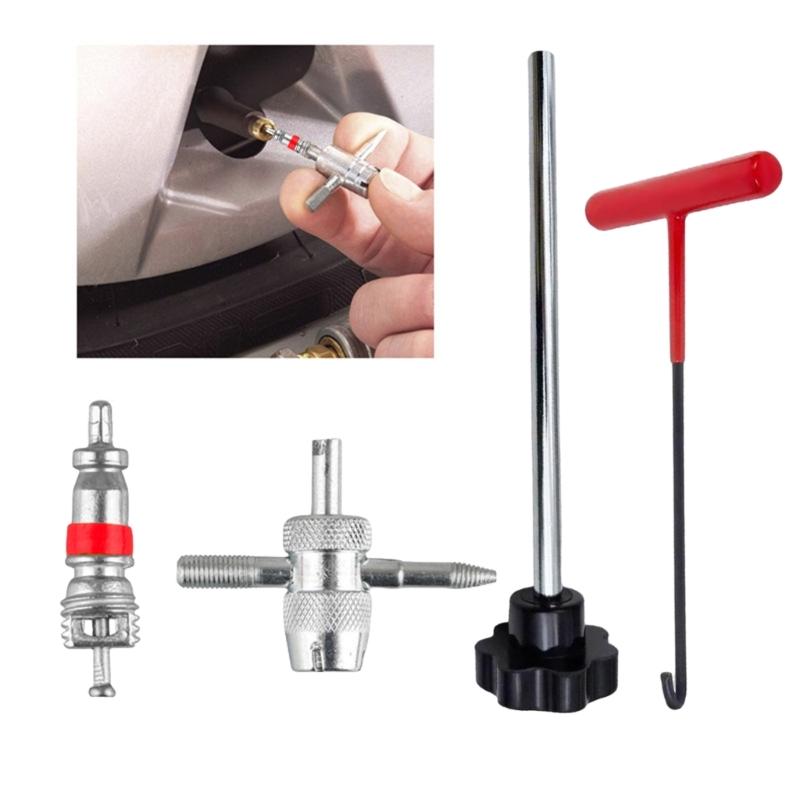 Comprehensive Tire Repair Solution tool  User Friendly Designs Tire Valves Installation Tool set for All Car Types