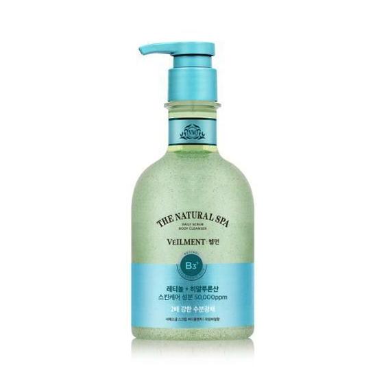 VEILMENT Natural Spa Moisture Glow Scrub Wash 400ml (Choose 1 of 4 types)