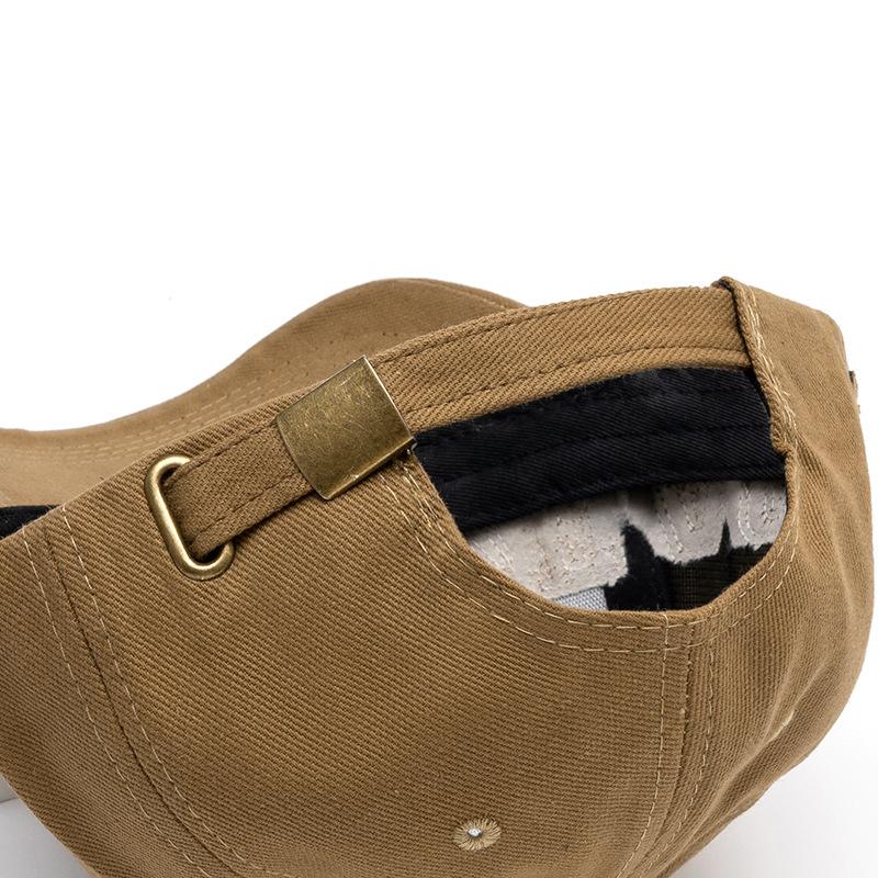 Hole Embroidered Letter Baseball Cap Spring Autumn Cap Unisex Outdoor Sunscreen Hat For Men Women