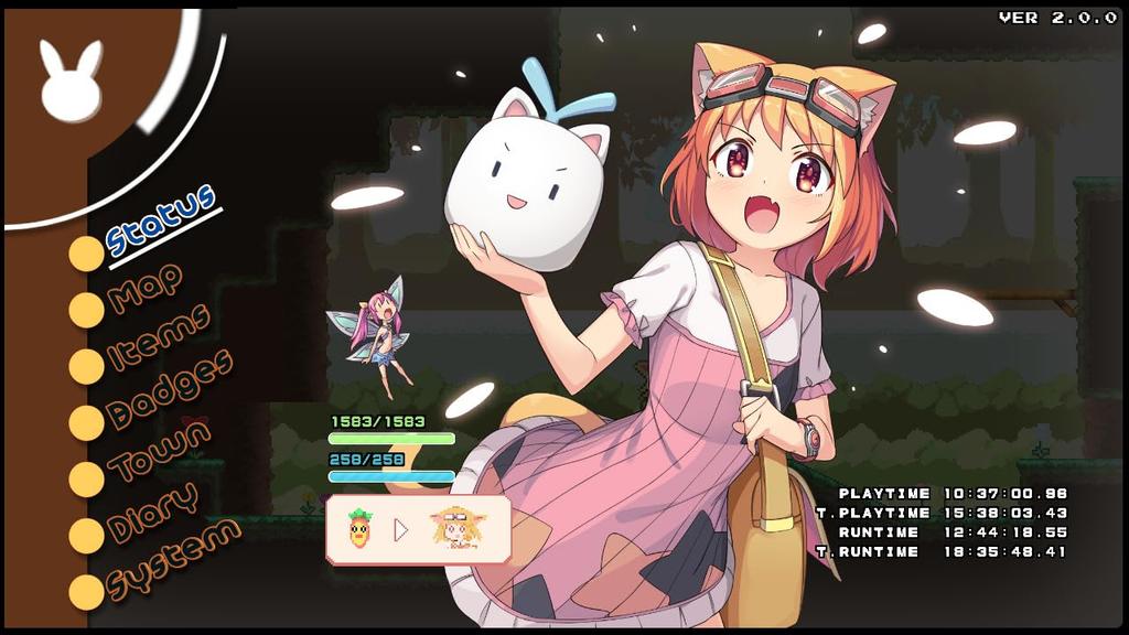Platinum Edition Switch Special Soundtrack Fabric Poster IC Card Stickers included Rabi-Ribi - [Bonus Items] Box, (USB Card), (B2), (2)