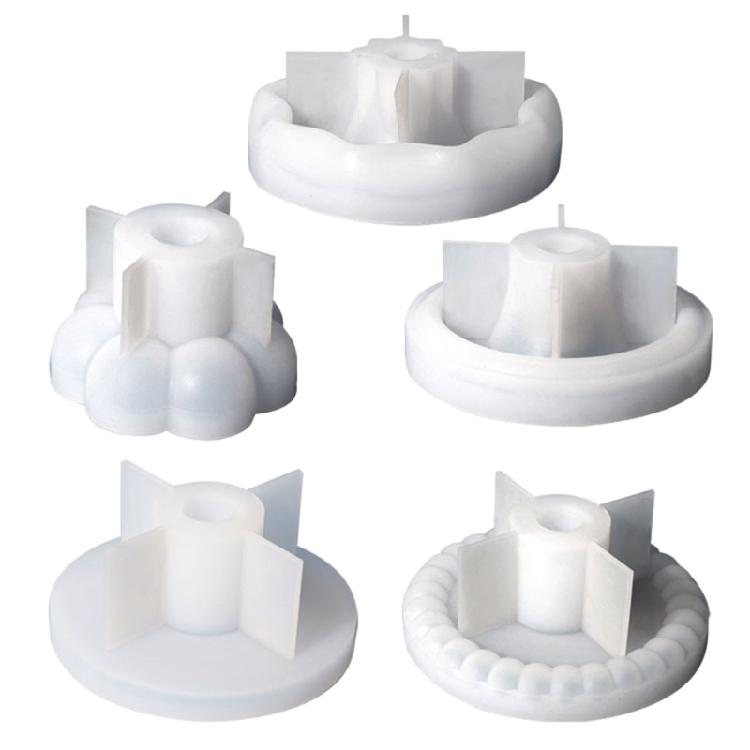

Round Candlestick Mold Color Concentrate Holder Mold Gypsum Candle Holder Mold 1