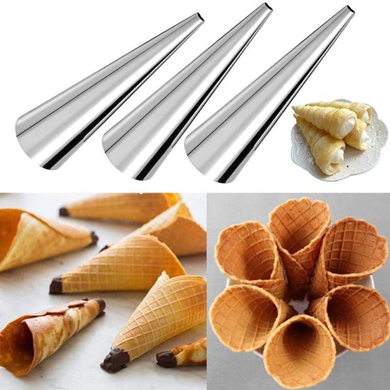 16 Sztuk Rurek do Cannoli Rurki do Cannoli ze Stali Nierdzewnej Formy do Pieczenia z Woreczkami Cukierniczymi Długimi Końcówkami do Wypełniania Rogalików Muszli Cannoli