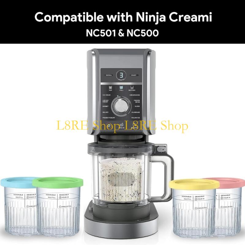 L8RE Dessert Ice Cream Pints Cup Yogurt Storage Freezer for NC500 NC501 Series