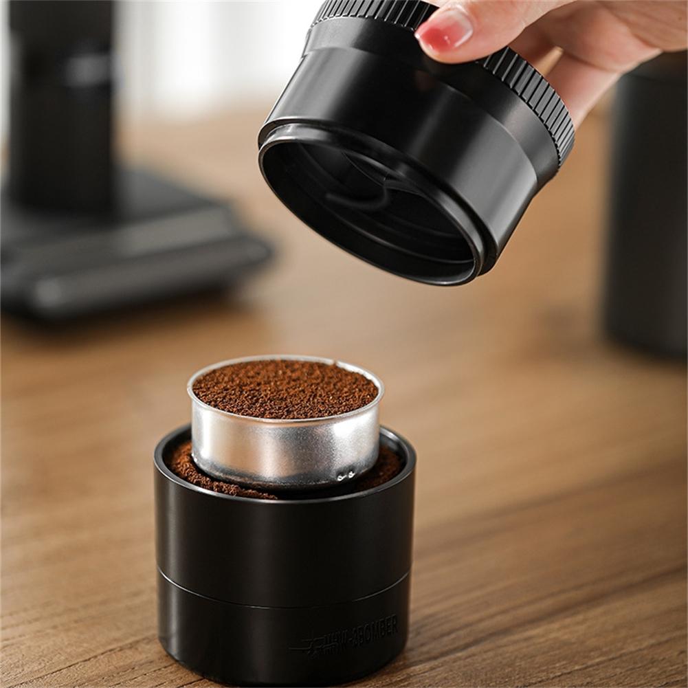 Adjustable Height Moka Pot Coffee Distributor with Leveler Tool for Precise Coffee Grounds Distribution At Home