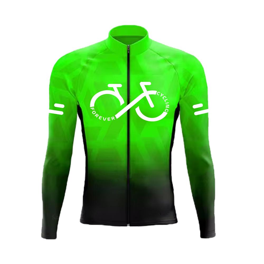 

2026 Autumn Breathable Cycling Suit Set Long Sleeve Gradient MTB Bike Cycling Clothing Breathable Ropa Ciclismo Men s Road Bicycle Sportswear XS