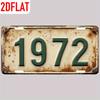 HD Metal Tin Sign  Vintage Rustic License Plate Style Retro Wall Art Decor for Home Bar Garage