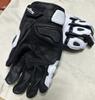 Men's Black Racing Motorcycle Gloves Genuine Leather White Road Riding Touch Screen Summer Winter Motorbike Team Gloves