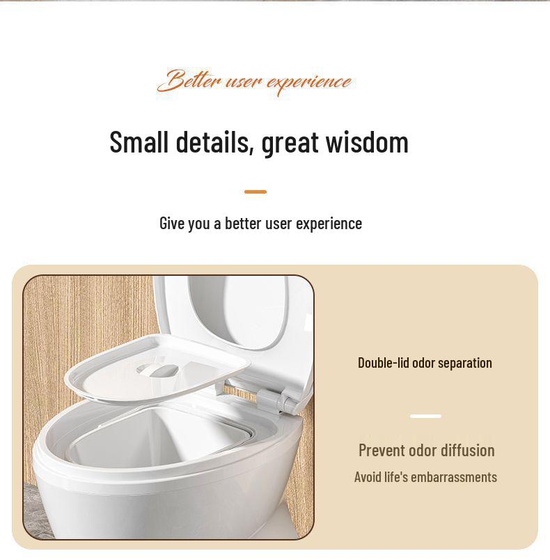 Portable Anti-Odor Toilet Seat for Elderly and Adults