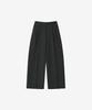 BASIKA Double-Pleat Wide Slacks_3 Colors