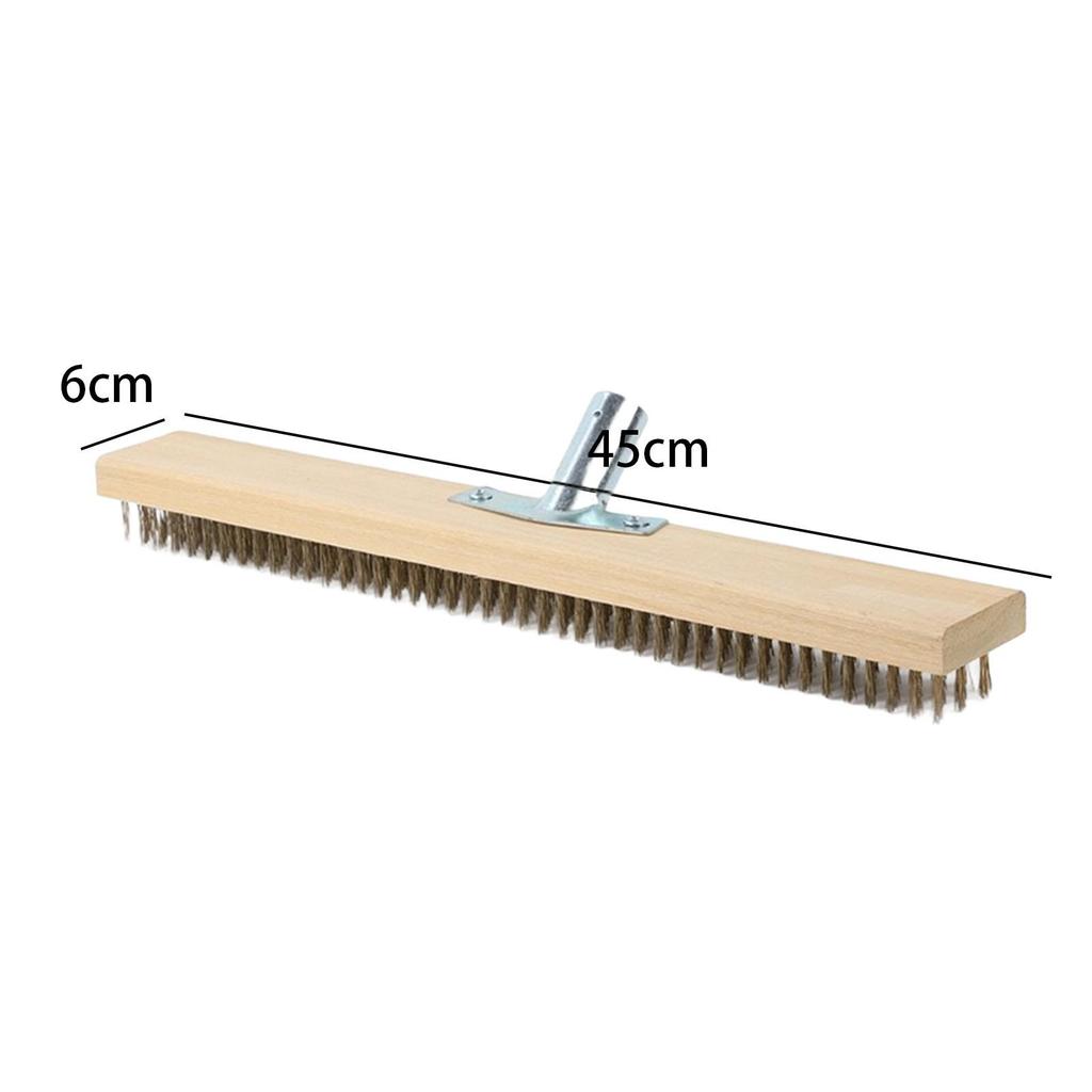 Handle Wire Brush Deck Wire Brush for Rust Removal Scrubbing Cleaning Metal