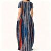 Crew Neck Short Sleeve Plus Size Gown Ladies Summer Soft Casual Outfit