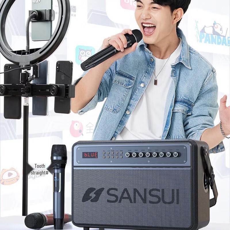 SANSUI G17 Portable High-Power KTV Bluetooth Speaker (CN version)