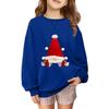 Children's Fashionable Casual Long-sleeved Loose Christmas Print Pullover Sweatshirt