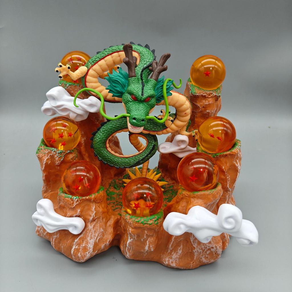 Anime Dragon Ball Shenron With Pvc Collection Action Figure Model Doll Desktop Decorate Toys Birthday Gift Round Sensory Compression Bouncy Durable