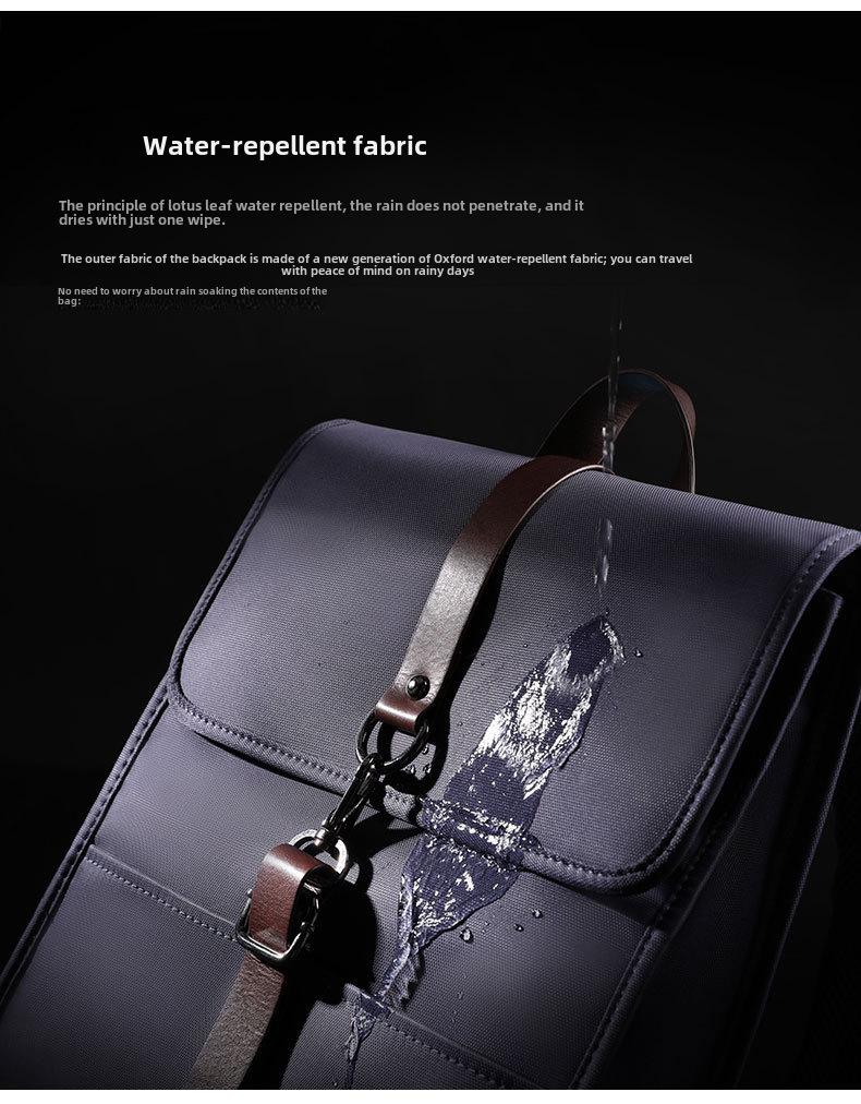 14-Inch Waterproof Oxford Business Backpack – Unisex Korean Style for Commuting