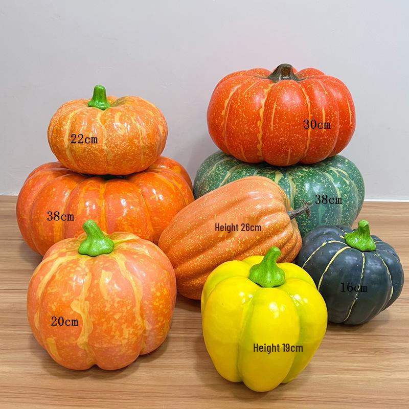 Pumpkin Harvest Festival Props: Farmhouse Halloween Decoration for Mall Displays and Room Ornaments