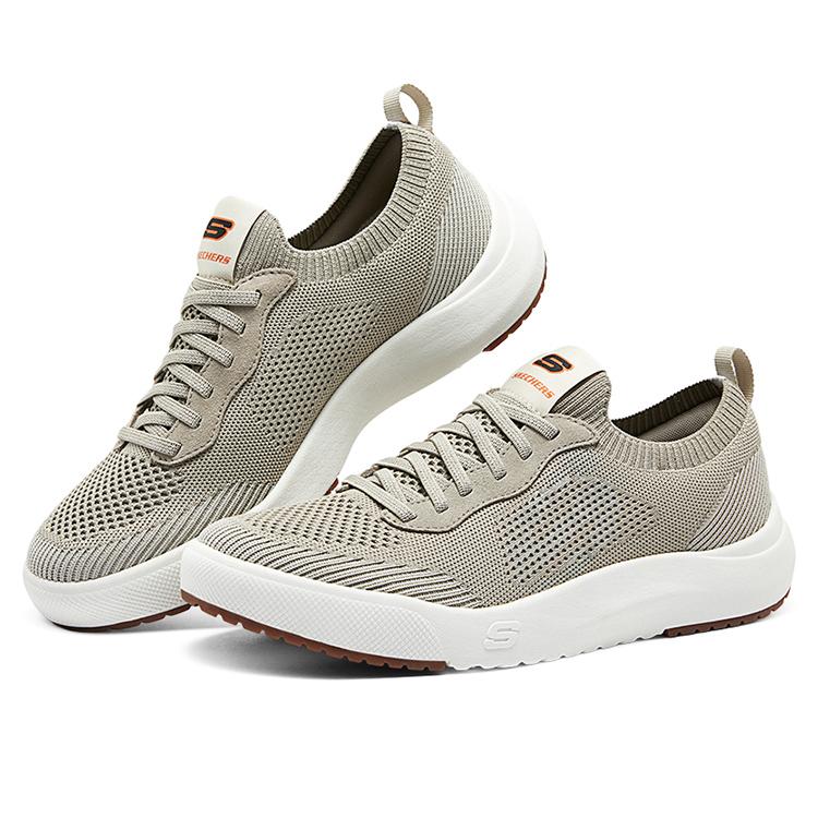 Skechers Tessuto a Rete Semplici Versatili Scarpe Casual Basse Sneakers da Uomo Grigio 210815-BGE