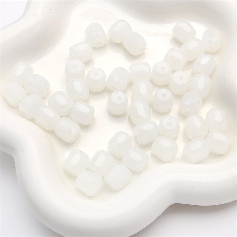 

Граненые цилиндрические стеклянные бусины для изготовления украшений своими руками 10x10mm, 1mm hole, 5 pcs/pack белый